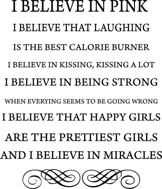 I Believe in Pink. That Laughing Printable Wall Art