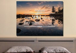 Psalm 631 My Soul Thirsts For You Bible Verse Canvas Wall Art Scripture Home Decor Religious Framed Painting Gifts - thumbnail 1