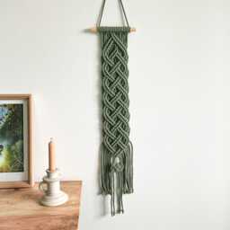 Irish Wall Art, Green Celtic Tapestry, Made in Ireland