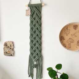 Irish Wall Art, Green Celtic Tapestry, Made in Ireland - thumbnail 3