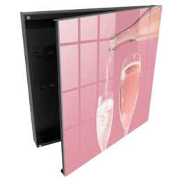 Bubble Toast Key Cabinet For Home, Pink Box Wall, Minimalist Food, Lovers Of Elegance & Good Style - thumbnail 1