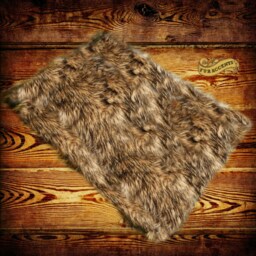 Faux Fur Area Rug - Rectangle Shaggy Soft Medium Brown Wolf Tan Brown Tones Designer Rugs By Accents Usa - thumbnail 2