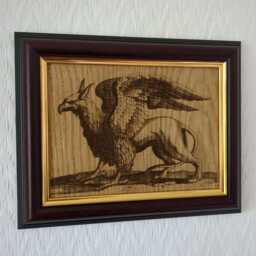 "Griffin - Wenceslaus Hollar, 1646 Woodcut 10""x8" - thumbnail 3