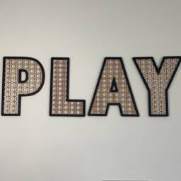 Rattan Letters - Wall Sign Bedroom Playroom Wooden Effect Home Decor Boho Nursery Decor - thumbnail 2