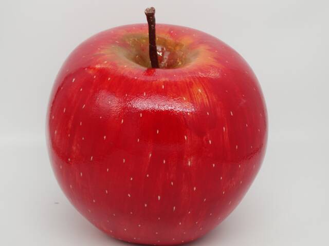 Handmade Ceramic Apple Sculpture - Large Realistic Fruit Decor - image 1