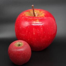 Handmade Ceramic Apple Sculpture - Large Realistic Fruit Decor - thumbnail 2