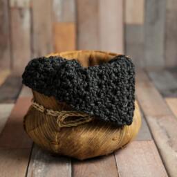Chunky Baby Blanket Set Barley, Cream, Charcoal - Photo Props - thumbnail 4