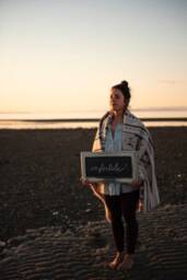 Tofino Beach Blanket - Summit - Boho Aztec Southwest Throw, 60x60 - thumbnail 4