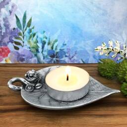Frog On Leaf Trinket Dish For Tea Lights, Wedding Rings, Jewellery, Candy & Bag Holder - thumbnail 1