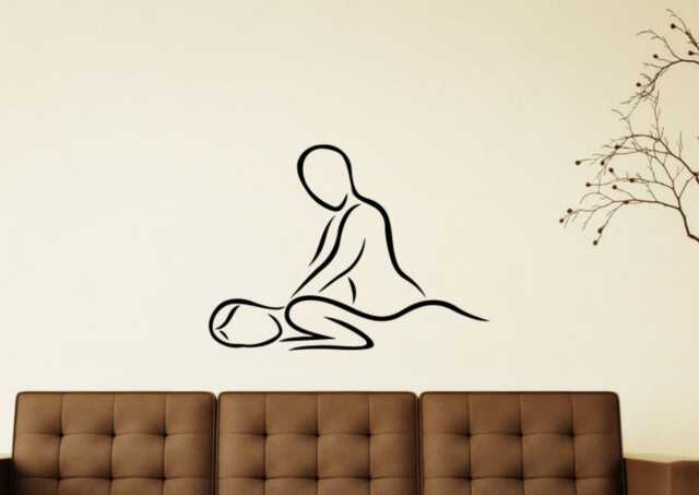 Spa Beauty Salon Wall Decal Vinyl Sticker Massage Girl Woman Art Modern Design Murals Interior Decor - 2Spa - image 1