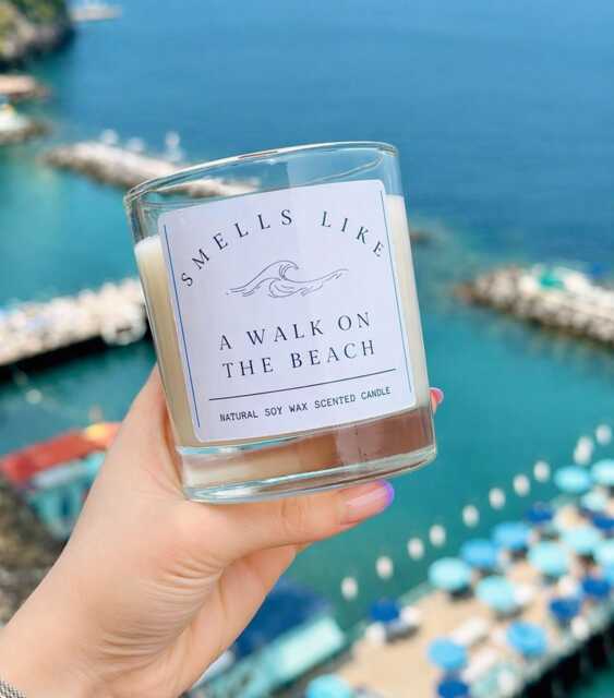 Beach Scented Candle Smells Like A Walk On The Summer Candle, Coastal Home Fragrance, Holiday Gift, Fresh Clean Tiktok Trending - image 1
