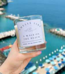 Beach Scented Candle Smells Like A Walk On The Summer Candle, Coastal Home Fragrance, Holiday Gift, Fresh Clean Tiktok Trending - thumbnail 1