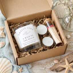 Beach Scented Candle Smells Like A Walk On The Summer Candle, Coastal Home Fragrance, Holiday Gift, Fresh Clean Tiktok Trending - thumbnail 2