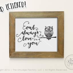 Hand Drawn Owl Printable, Nursery Wall Art - Digital Download - thumbnail 2