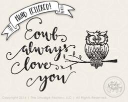 Hand Drawn Owl Printable, Nursery Wall Art - Digital Download - thumbnail 1