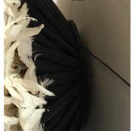 Handmade Cream & Tan Feather Juju Hat Boho Tribal Wall Decor - thumbnail 4