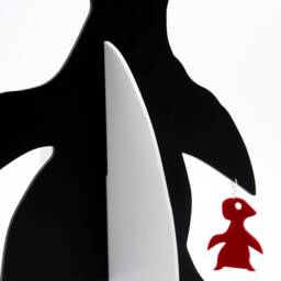 Kineticats Penguin Art Stabile Modern Abstract Sculpture, Limited Edition - thumbnail 2