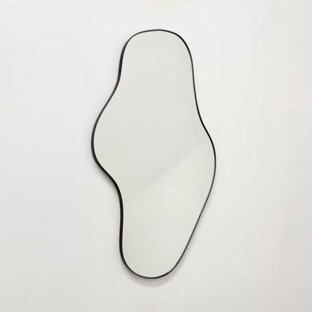 Bapa??? Organic Freeform Modern Mirror With Bronze Patina Frame - image 1