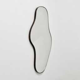 Bapa??? Organic Freeform Modern Mirror With Bronze Patina Frame - thumbnail 3