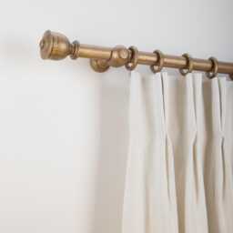 Wood Curtain Pole Kit With Craft Urn Finial, Dia. 35mm