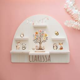 Tonie Shelf, Children's Room Decor, Christening Gift, Girls' Room, Boys' Woodland Animals, Toniebox 2 - thumbnail 2
