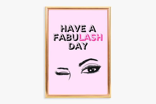 Quote Print - Have A Fabulash Day Makeup Salon Eyelash - image 1