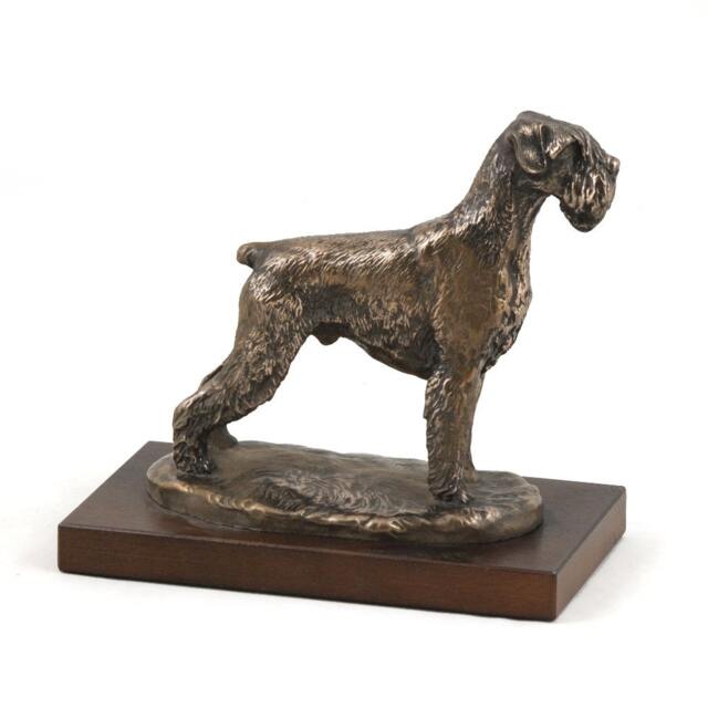 Schnauzer - Uncropped, Dog Wooden Base Statue, Limited Edition, Artdog - image 1