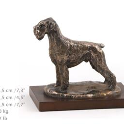 Schnauzer - Uncropped, Dog Wooden Base Statue, Limited Edition, Artdog - thumbnail 3