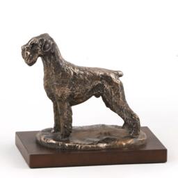 Schnauzer - Uncropped, Dog Wooden Base Statue, Limited Edition, Artdog - thumbnail 2