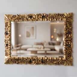 Gold Wall Mirror Large 29x21 - thumbnail 2