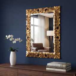 Gold Wall Mirror Large 29x21 - thumbnail 3