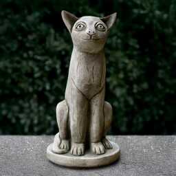 Stone Egyptian Cat Statue Concrete Kitty Sculpture Outdoor Kitten Ornament Memorial Decoration Animal Figurine Cat Lover Gift Yard Art - thumbnail 3