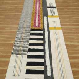 Hand Block Printed Cotton Rug Indian Hallway Stair Runner Brown Living Room Large Area Square Washable 5x8 8x8 3x20 Ft - thumbnail 2