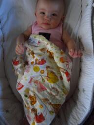 "Yellow Minky & Fairy Princess Mini Baby Blanket - ""Yummy"" ""Lily Miss Sunshine"
