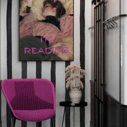 Shh I'm Reading, Funny Maximalist Print, Renaissance Painting, Living Room Decor, Framed Or Unframed - thumbnail 2
