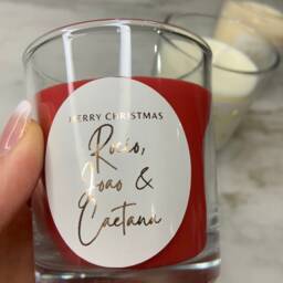 Personalised Christmas Candles - Xmas First Boyfriend Gift Girlfriend Engagement - thumbnail 3