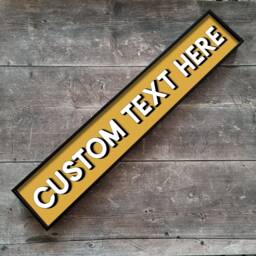 Custom Block Color Framed Metal Sign Personalized Bar Sign - thumbnail 2