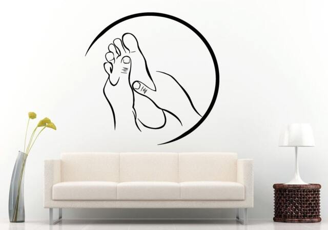Massage & Spa Salon Relaxation Beauty Wall Decal Vinyl Sticker Mural Room Decor L668 - image 1