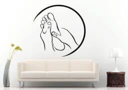 Massage & Spa Salon Relaxation Beauty Wall Decal Vinyl Sticker Mural Room Decor L668 - thumbnail 1