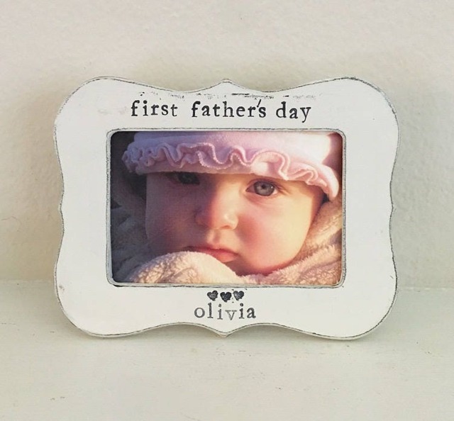Father's Day Personalized Picture Frame 4x6 - Flowers in December - image 1