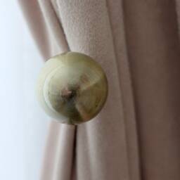 Curtain Holdback Boho Decor Tie Back Housewarming Gift Modern Wall Ball Metal Pencil Antique Gold 115mm 4.52 Inch Pack Of 1 - thumbnail 3