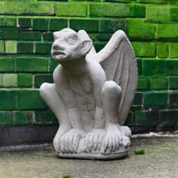 Concrete Gargoyle Statue Stone Gothic Troll Sculpture Outdoor Garden Gremlin Ornament Mythical Yard Art Monster Figurine Gargoyle Decor Gift - thumbnail 1