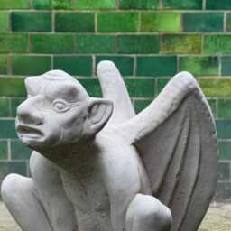 Concrete Gargoyle Statue Stone Gothic Troll Sculpture Outdoor Garden Gremlin Ornament Mythical Yard Art Monster Figurine Gargoyle Decor Gift - thumbnail 3