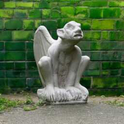 Concrete Gargoyle Statue Stone Gothic Troll Sculpture Outdoor Garden Gremlin Ornament Mythical Yard Art Monster Figurine Gargoyle Decor Gift - thumbnail 4