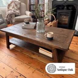 Rustic Coffee Table - Handmade Reclaimed Wood Farmhouse Style Glenfield