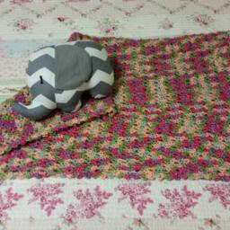 Fruity Shells Crochet Baby Blanket - thumbnail 3
