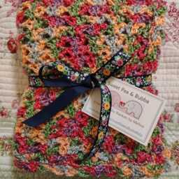 Fruity Shells Crochet Baby Blanket - thumbnail 4