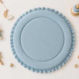 Baby Play Mat, Shower Gifts, Play Rug, Round Mat, Nursery Floor Infant Activity Washable Rug - thumbnail 2