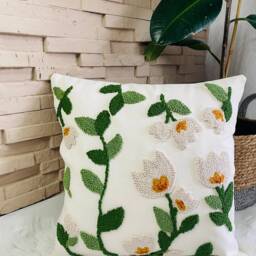 Punchneedle Cushion Cover/Living Room/Bedroom/Boho Style/Decoration - thumbnail 4