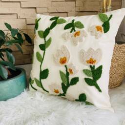 Punchneedle Cushion Cover/Living Room/Bedroom/Boho Style/Decoration - thumbnail 2